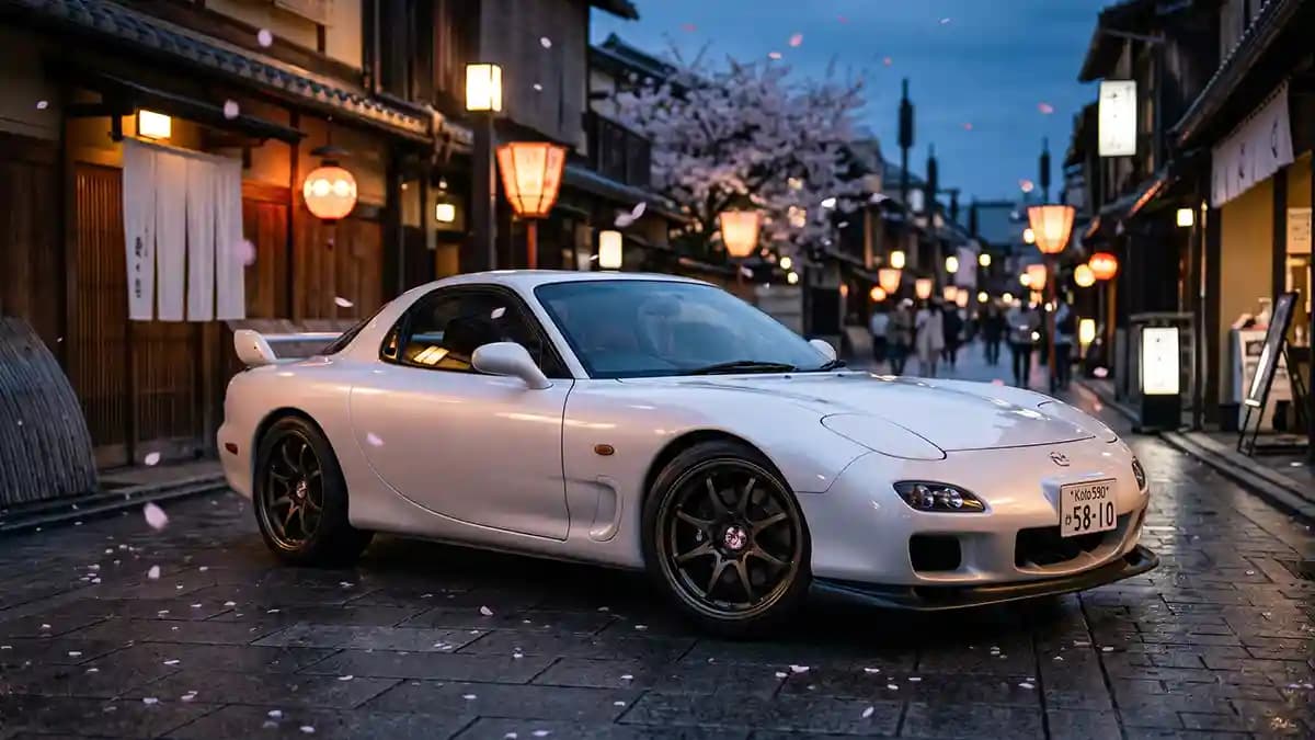 Cherry Blossom Car Sticker and Geisha Art Elevating JDM Aesthetics with 3D Resin