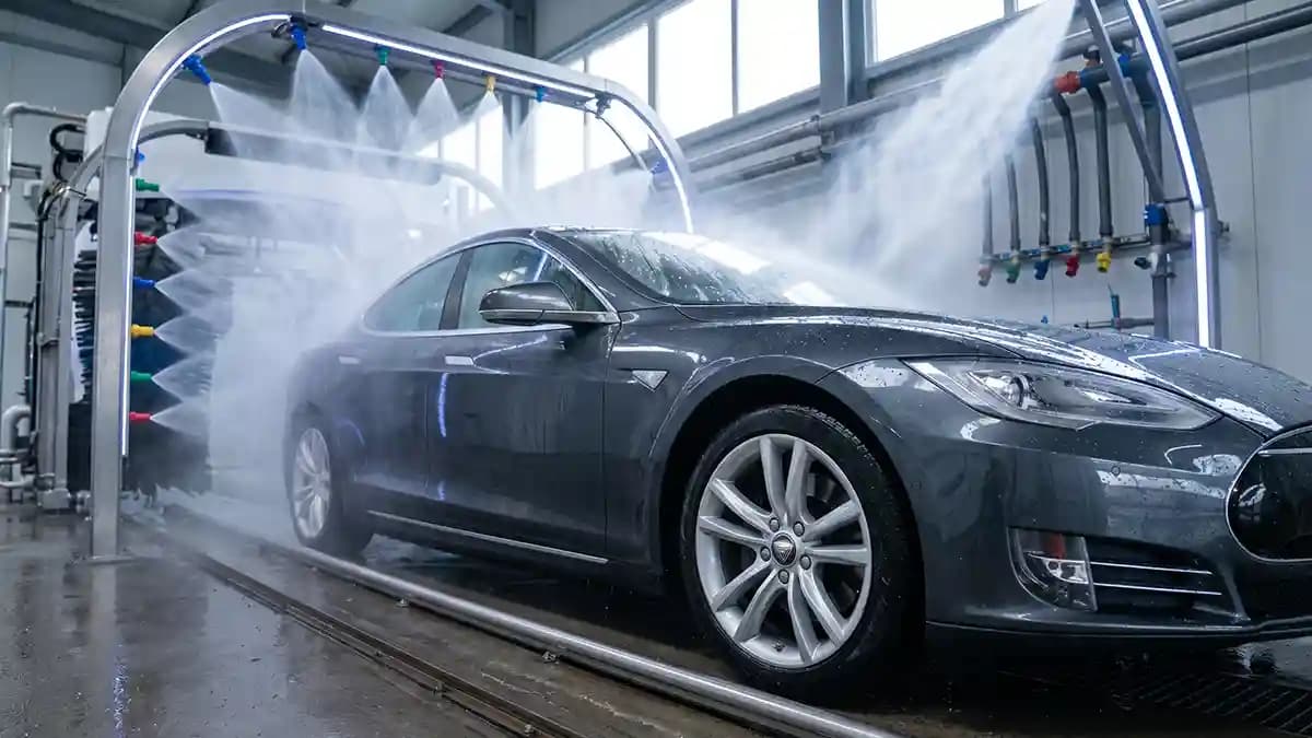 High Pressure Car Wash Safety for Domed Stickers