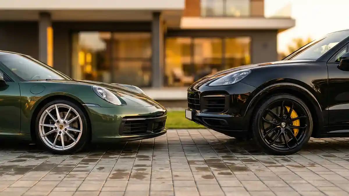 Porsche 911 Wheel Emblem and Cayenne Wheel Emblems, Full Color Crest or Monochrome?