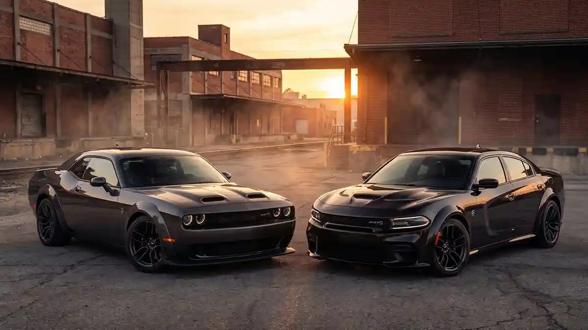 Dodge Challenger Wheel Caps and Charger SRT Hellcat Wheel Badges