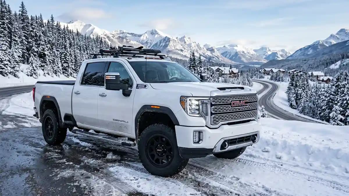 GMC Sierra Hubcaps: Winter Road Salt Protection With Custom Domed Stickers