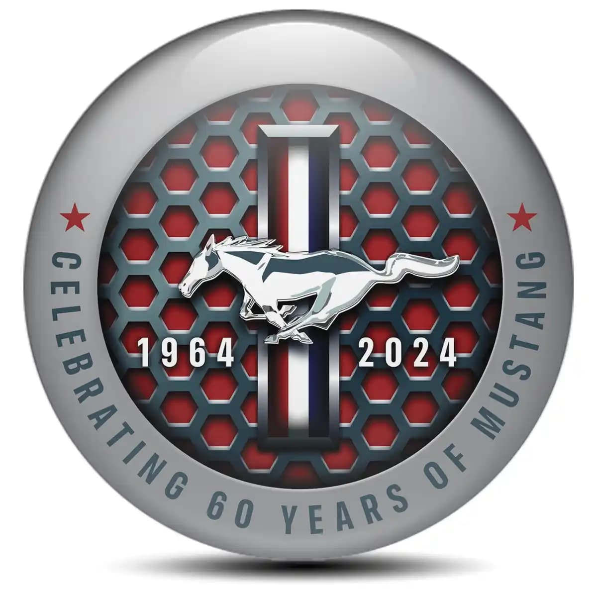 Ford Mustang Domed Emblem Self-Adhesive Limited Edition