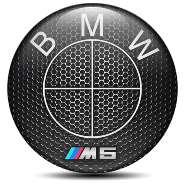 BMW M5 Wheel Emblems Stylish Design