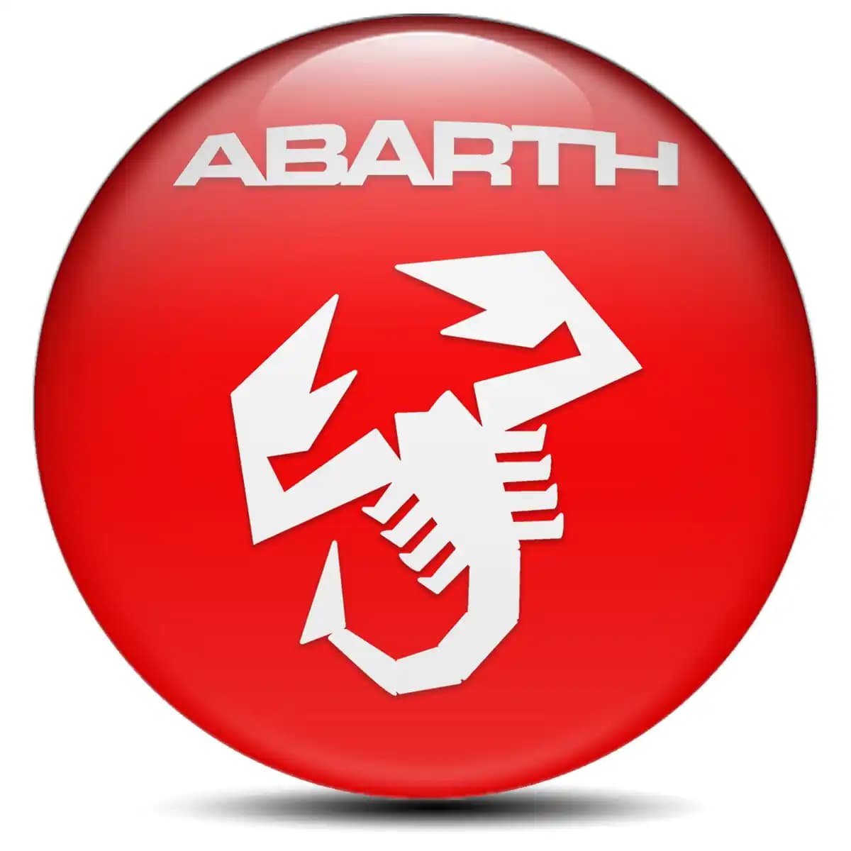 Abarth Domed Sticker Self-Adhesive High Quality