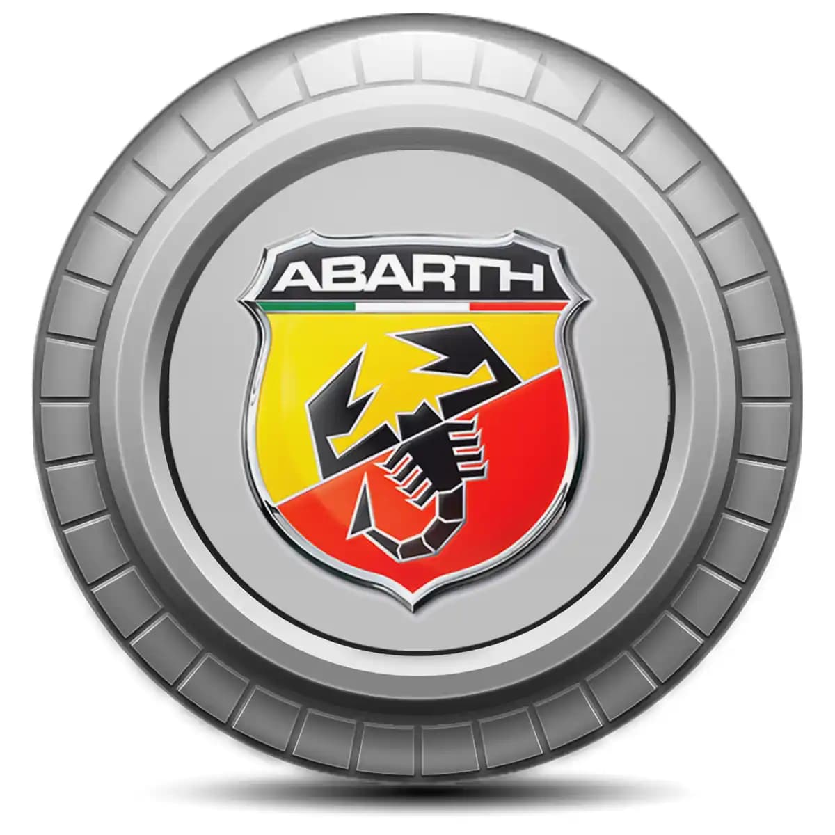 Abarth Domed Sticker Self-Adhesive Stylish Design