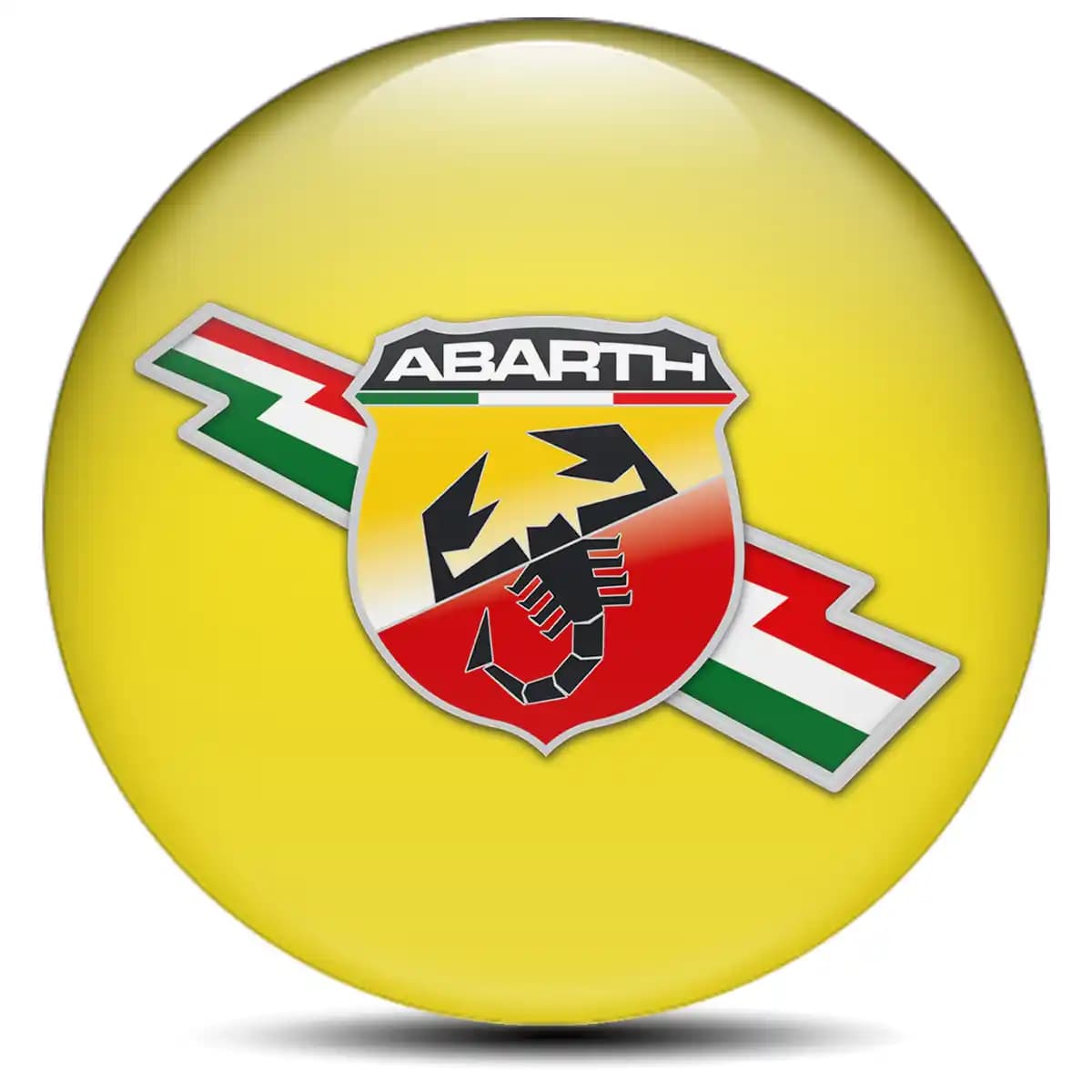 Abarth Emblem Center Hup Cap Stylish Design