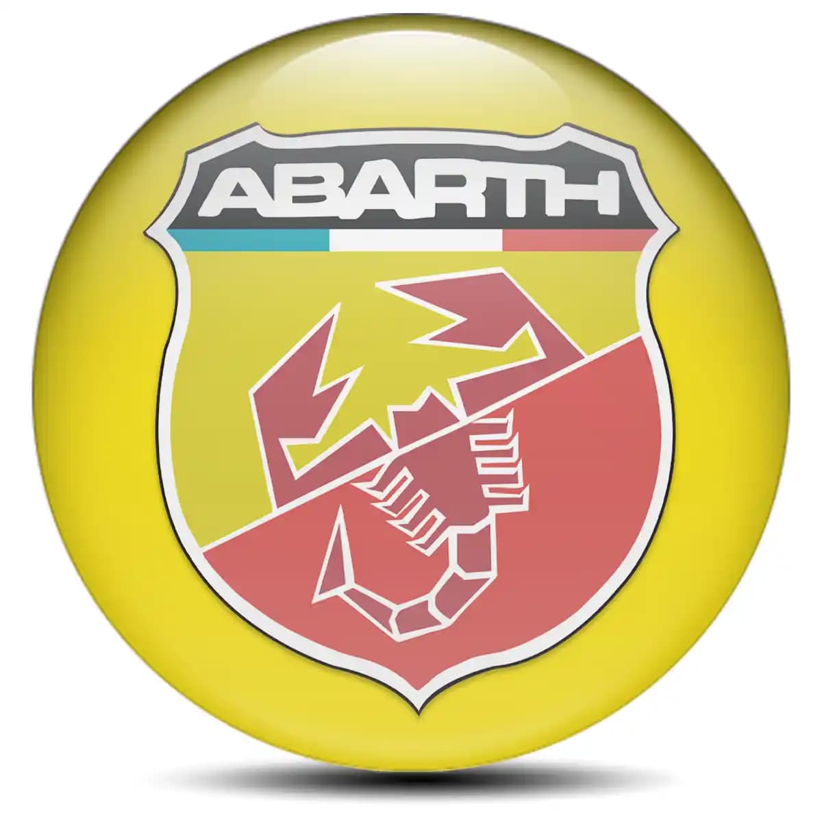 Abarth Epoxy Sticker Stylish Design