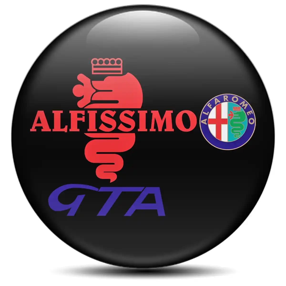 Alfa Romeo Domed Emblem High Quality