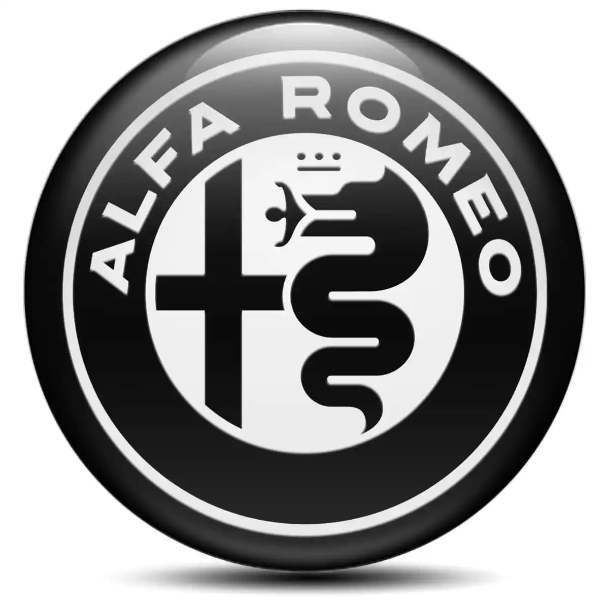 Alfa Romeo Domed Emblem Self-Adhesive Luxury Edition