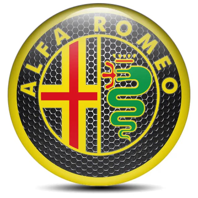 Alfa Romeo Domed Emblem Self-Adhesive Premium Edition