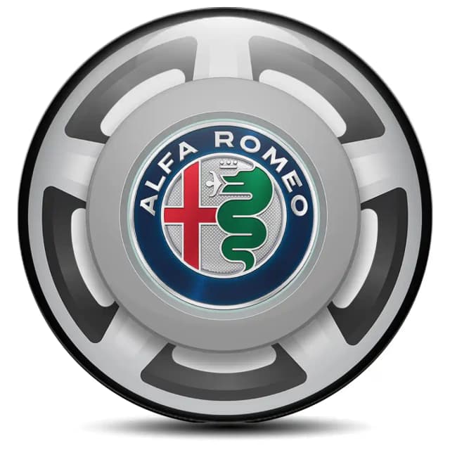 Alfa Romeo Domed Emblem Self-Adhesive Premium Quality