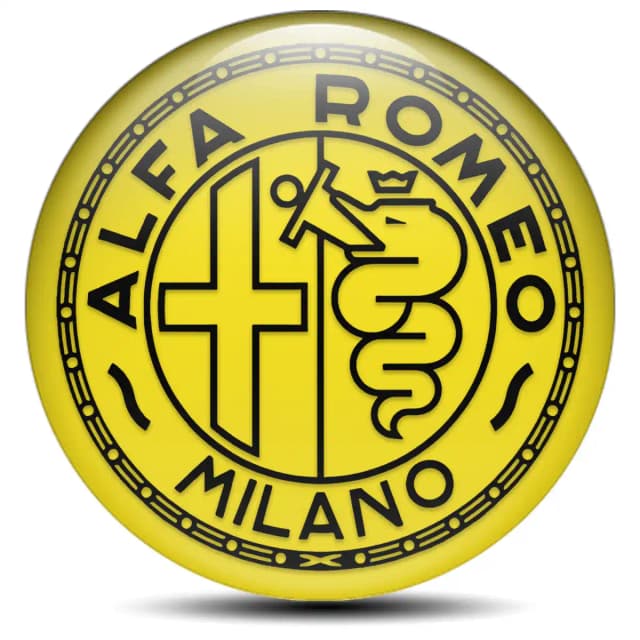 Alfa Romeo Domed Emblem Self-Adhesive Stylish Design
