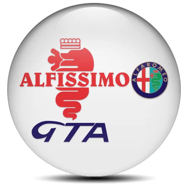 Alfa Romeo Domed Sticker Self-Adhesive Luxury Edition