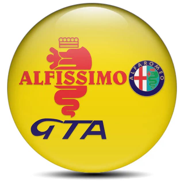 Alfa Romeo Domed Sticker Self-Adhesive Stylish Design