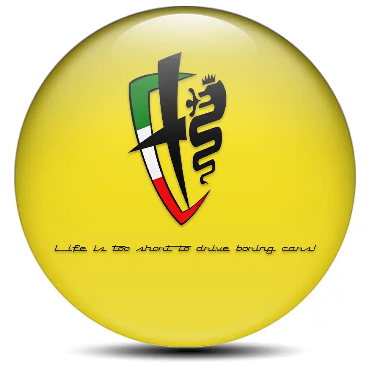 Alfa Romeo Emblem Badge Self-Adhesive Stylish Design