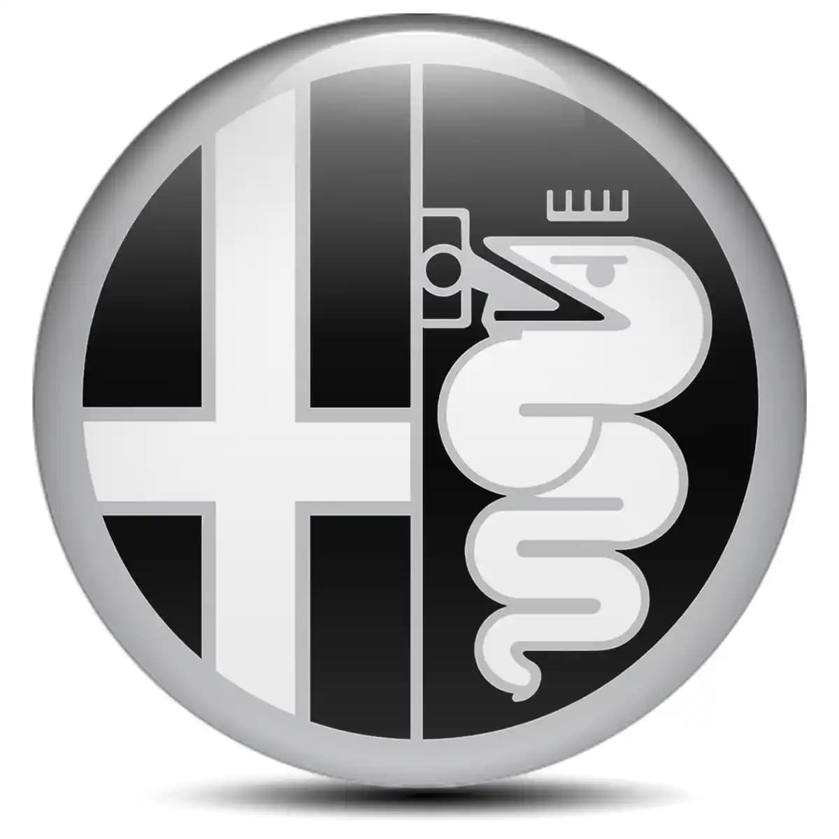 Alfa Romeo Emblem Epoxy Self-Adhesive Premium Quality