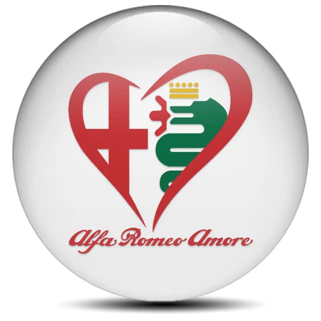 Alfa Romeo Logo Emblem Self-Adhesive Luxury Edition