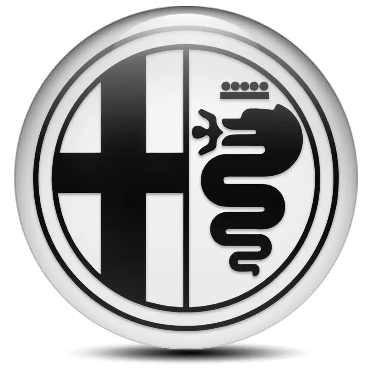 Alfa Romeo Logo Emblem Self-Adhesive Premium Quality