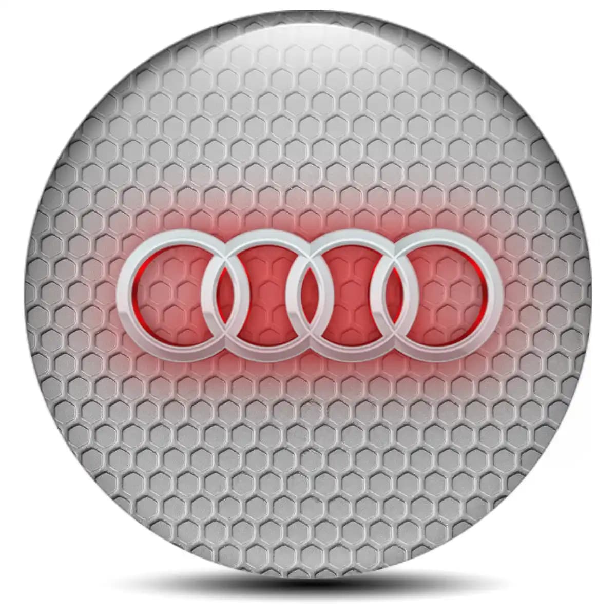 Audi Domed Emblem Self-Adhesive Premium Quality