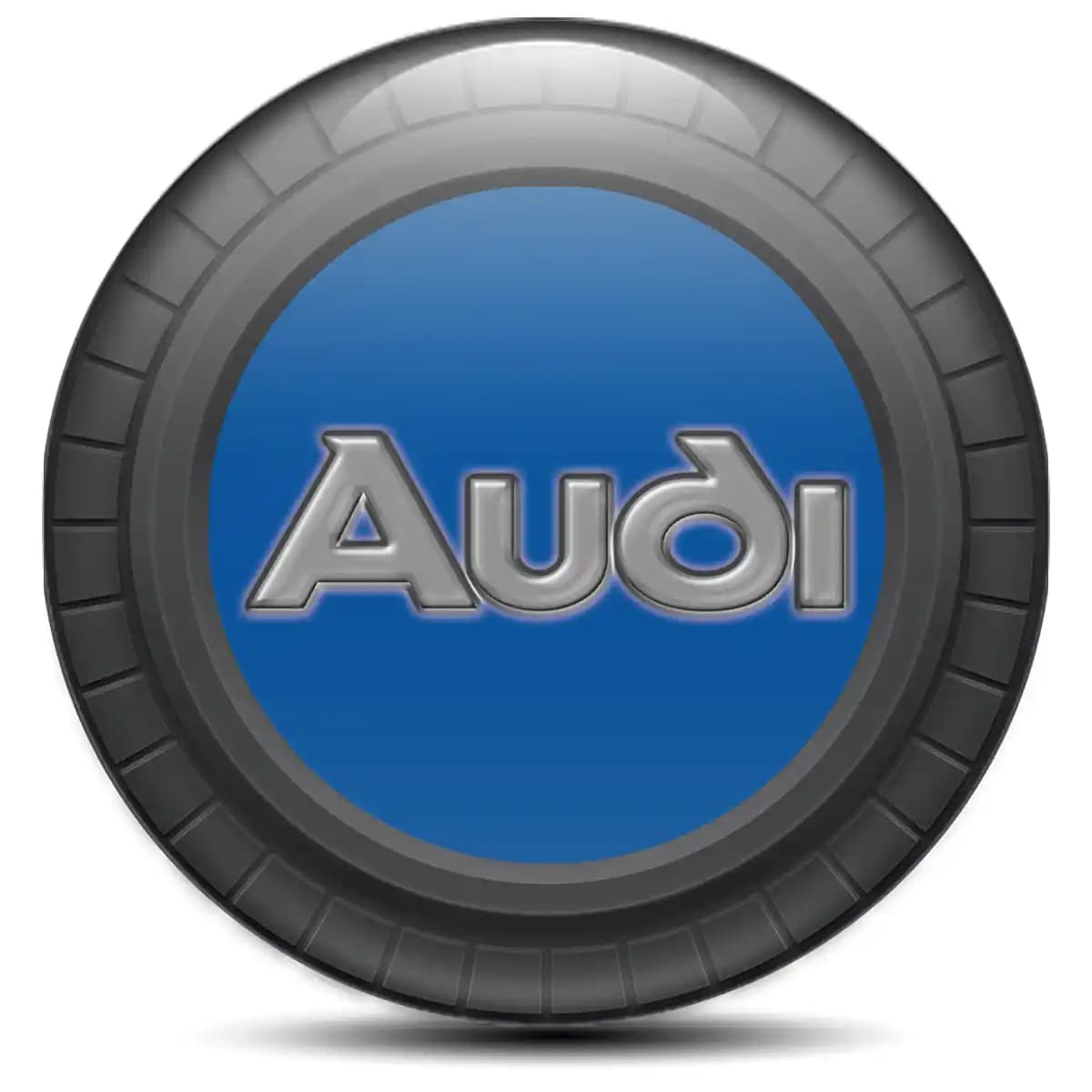 Audi Domed Emblem Self-Adhesive Stylish Design