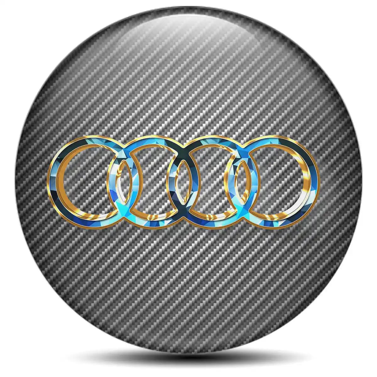 Audi Domed Sticker Self-Adhesive High Quality