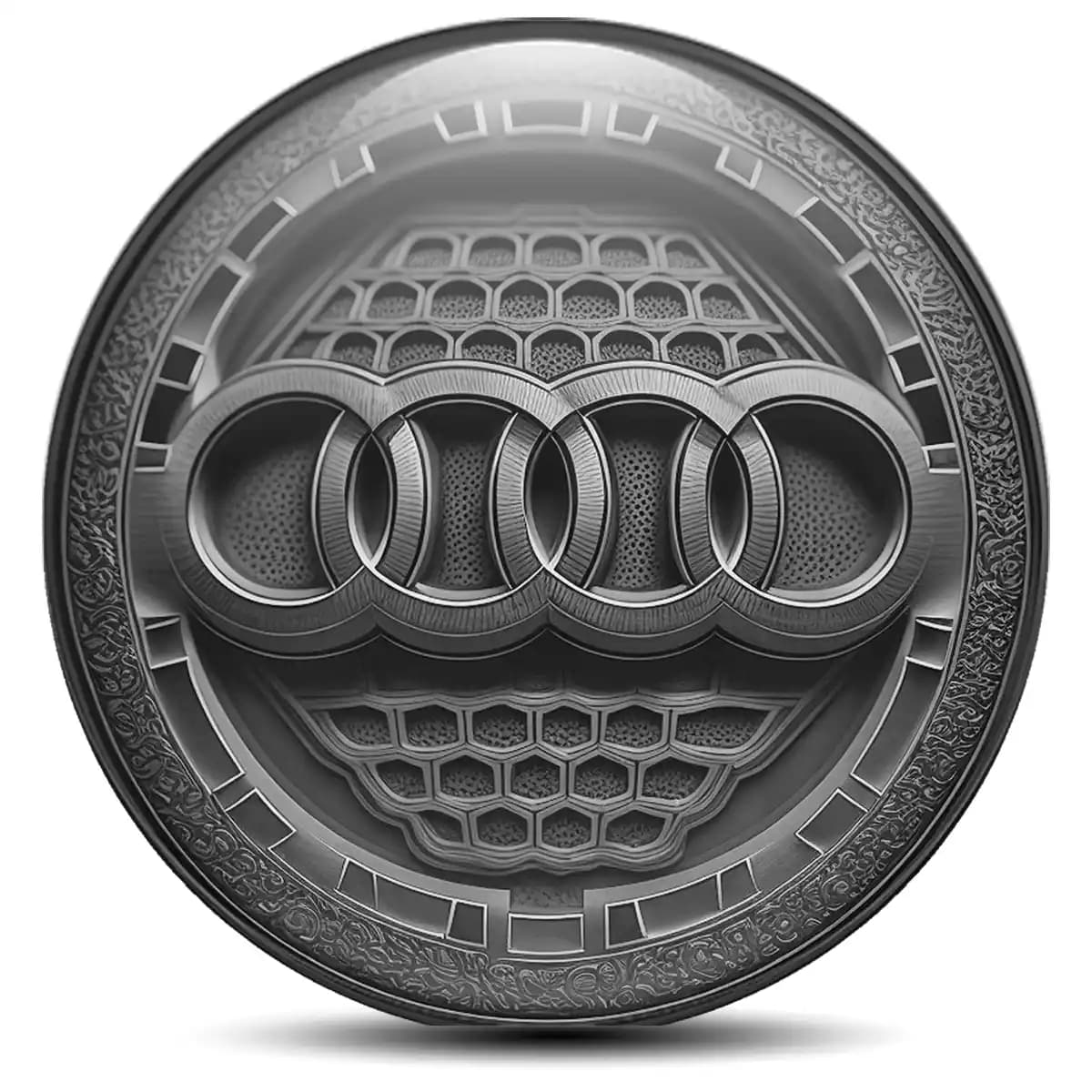 Audi Domed Sticker Self-Adhesive Luxury Edition