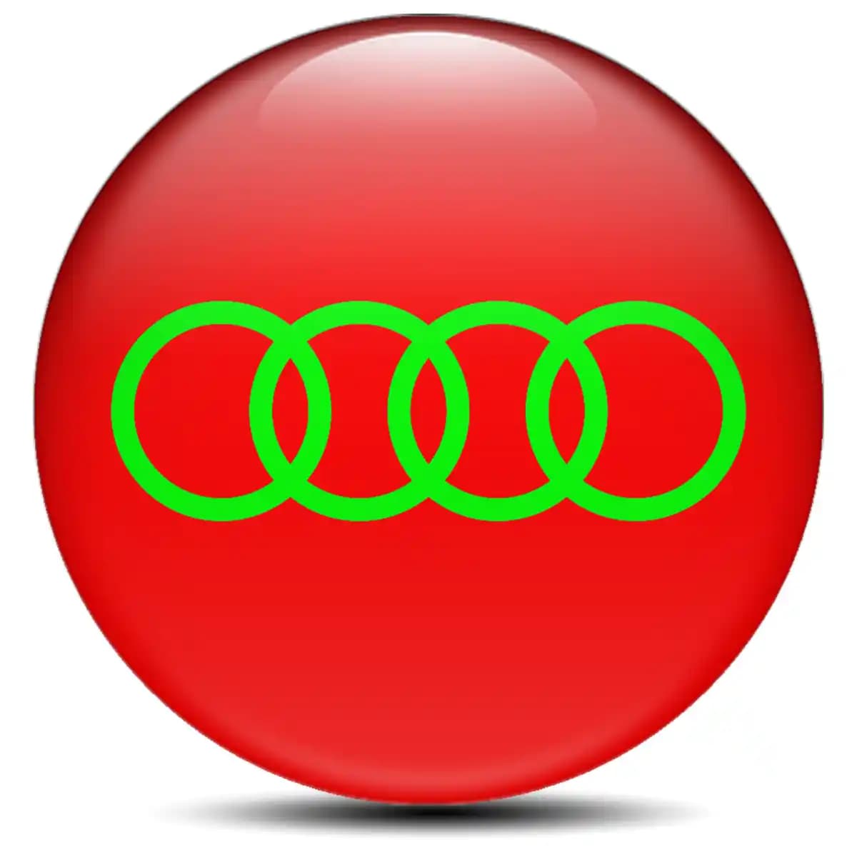 Audi Domed Sticker Tuning Car