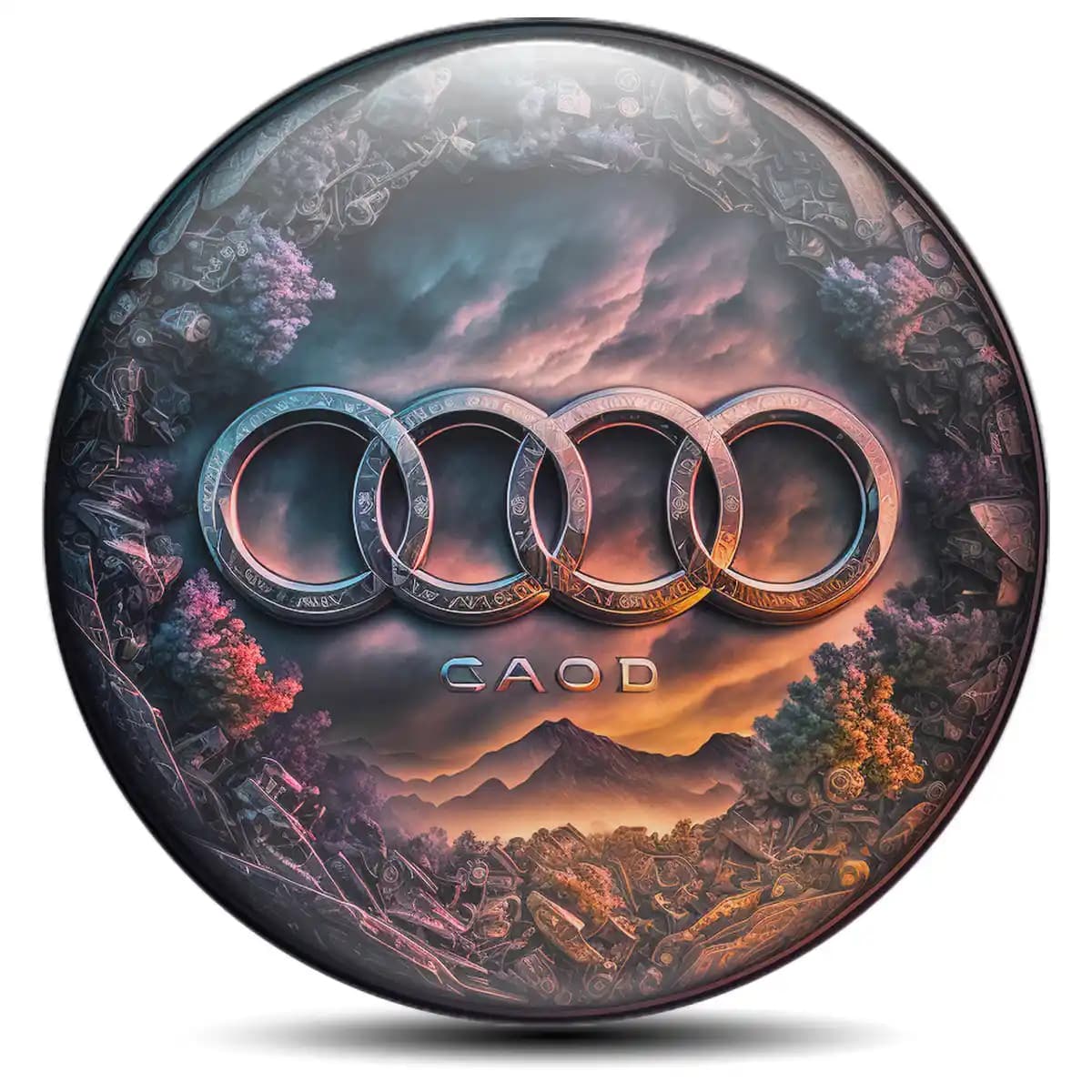 Audi Domed Sticker Vortex Limited