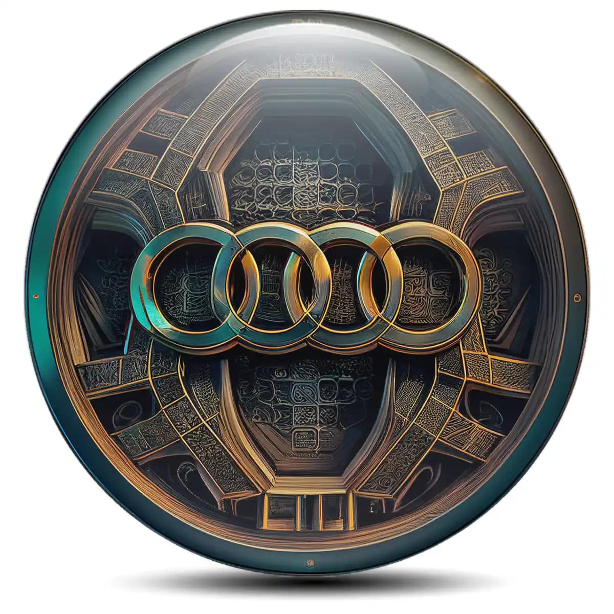 Audi Emblem Center Hub Cap Self-Adhesive High Quality