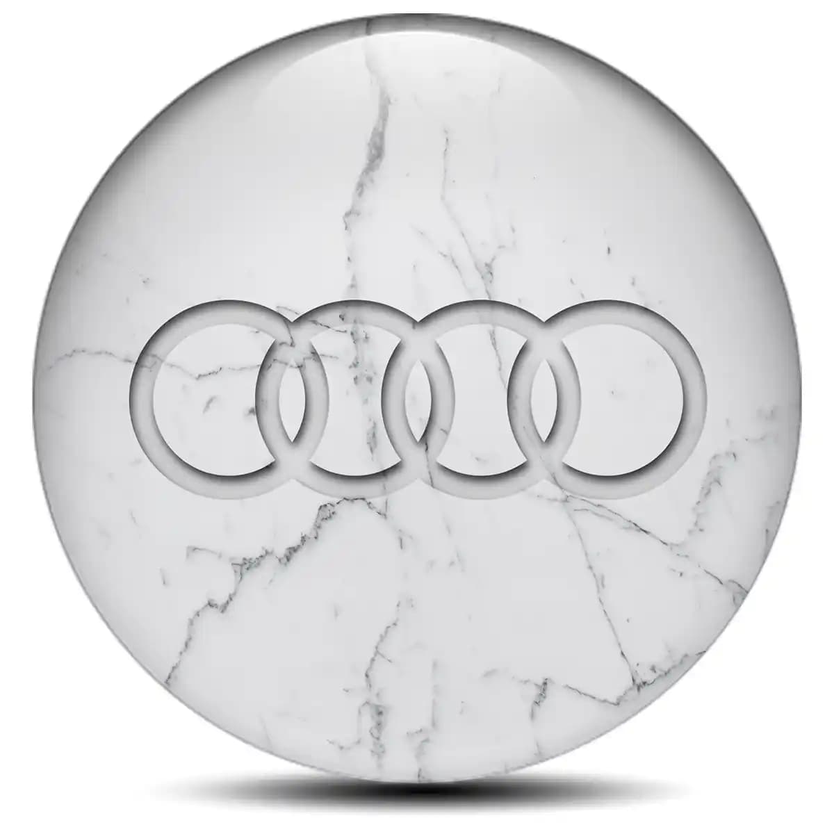 Audi Emblem Center Hub Cap Self-Adhesive Luxury Edition