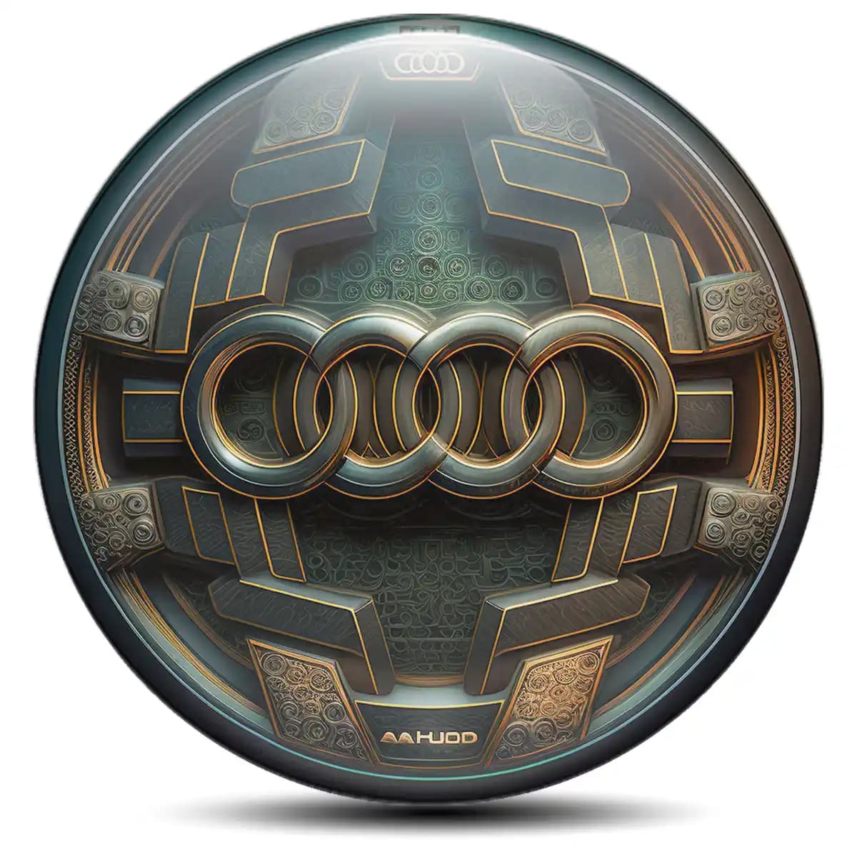 Audi Emblem Center Hup Cap Stylish Design