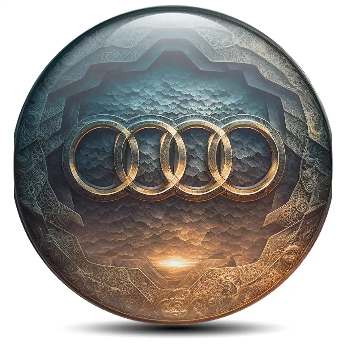 Audi Emblem Epoxy Self-Adhesive Luxury Edition