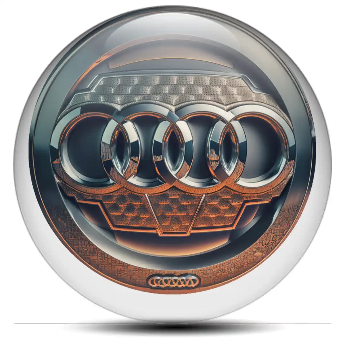 Audi Emblem Epoxy Self-Adhesive Premium Resin