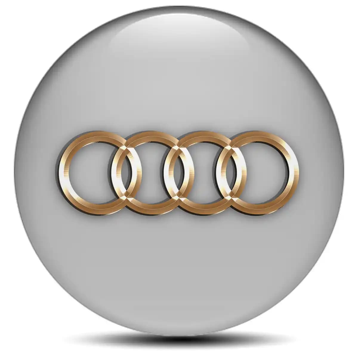 Audi Emblem Wheel Center Caps Branded Edition
