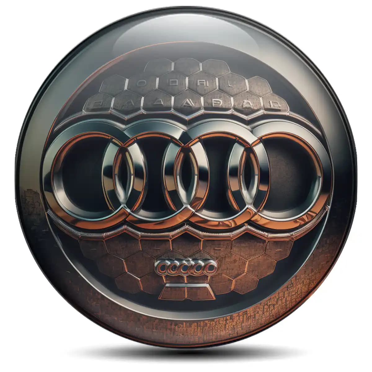 Audi Emblem Wheel Center Caps Lux Pro Edition