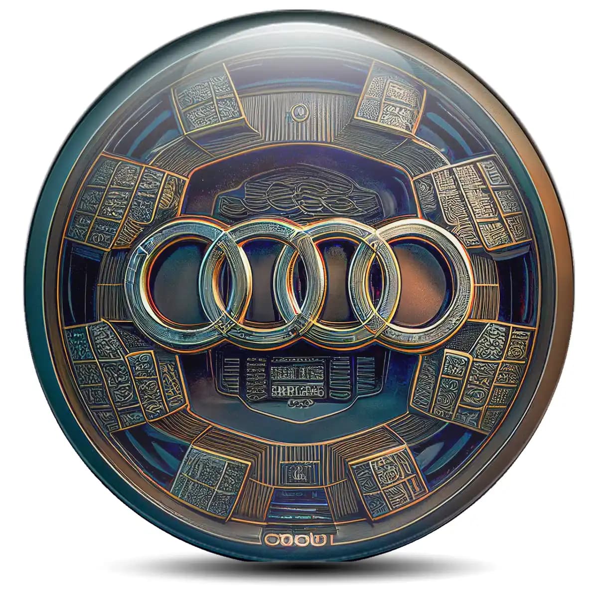 Audi Logo Emblem Self-Adhesive High Quality