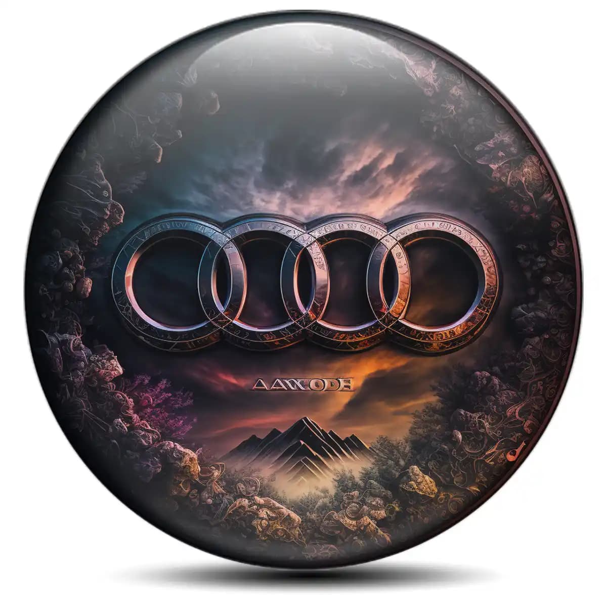 Audi Logo Emblem Self-Adhesive Premium Quality