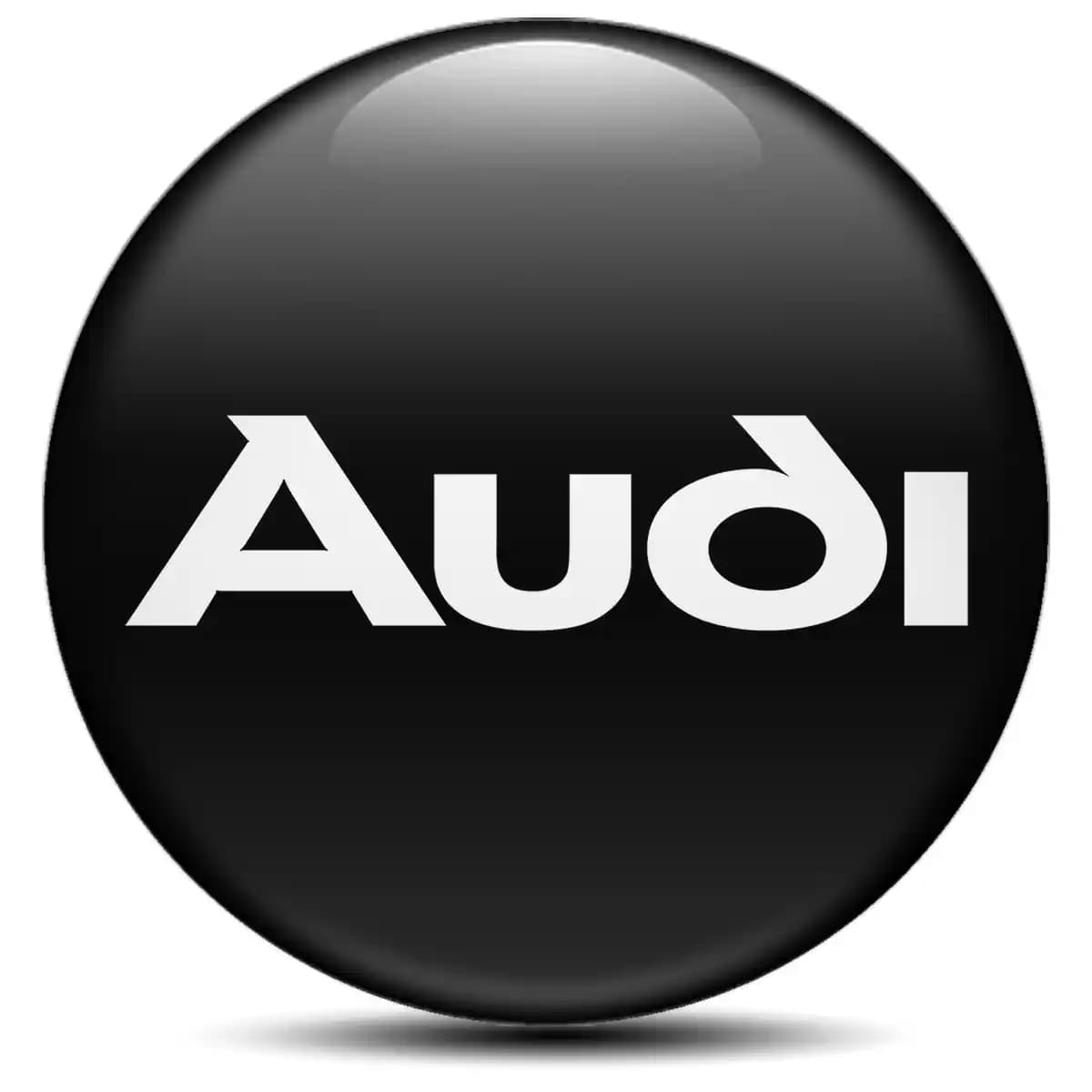 Audi Logo Emblem Self-Adhesive Premium Resin