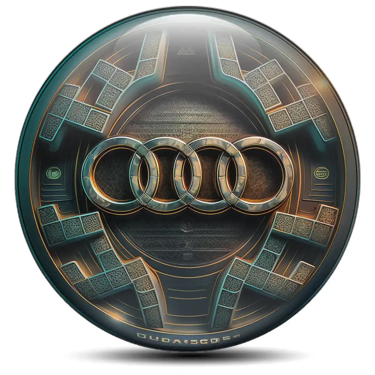 Audi Logo Emblem Self-Adhesive Vortex Limited