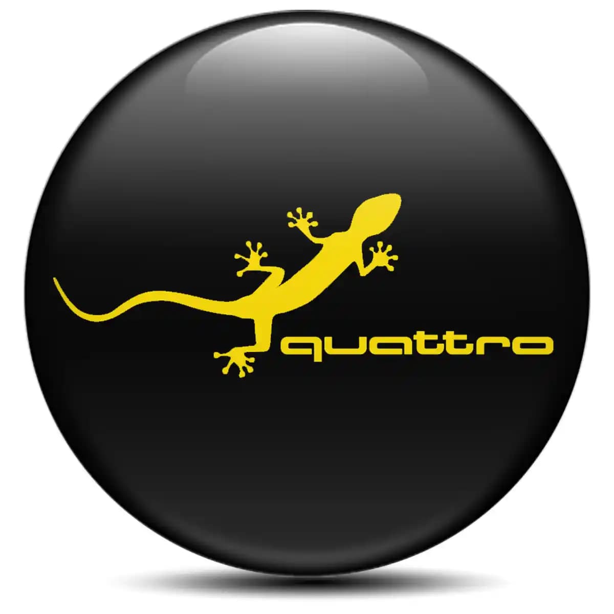 Audi Quattro Domed Emblem Self-Adhesive Stylish Design
