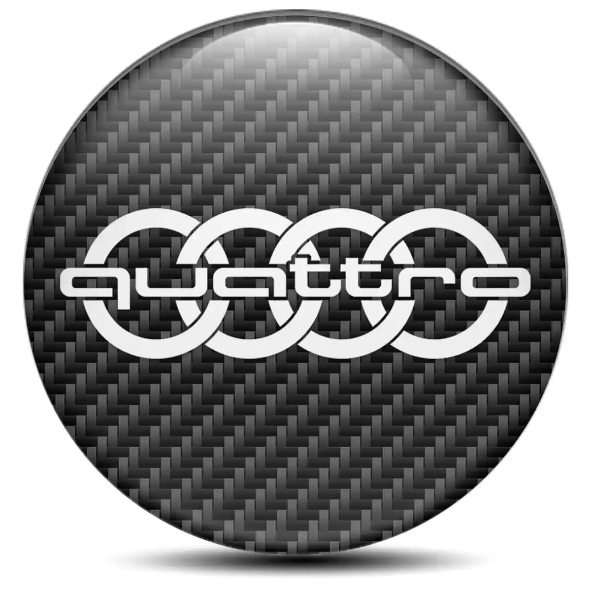 Audi Quattro Domed Emblem Stylish Design
