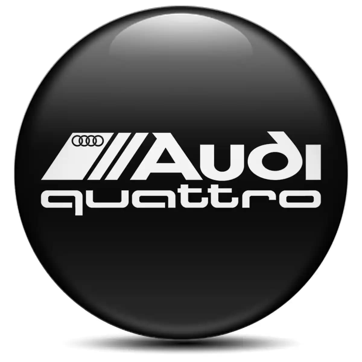 Audi Quattro Domed Sticker High Quality