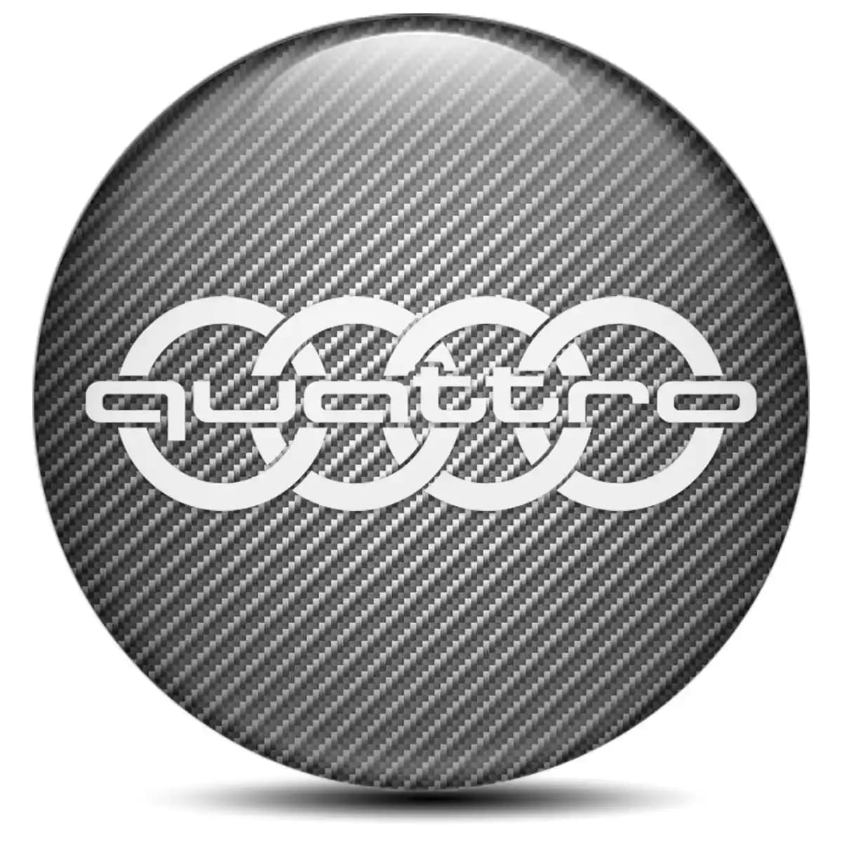 Audi Quattro Domed Sticker Self-Adhesive Stylish Design