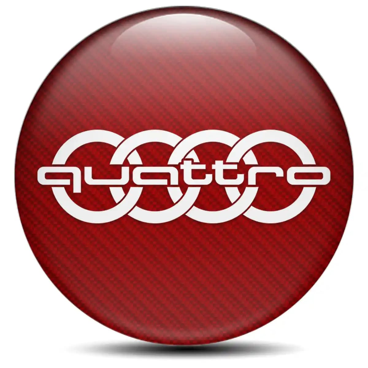 Audi Quattro Emblem Center Hub Cap Self-Adhesive Stylish Design