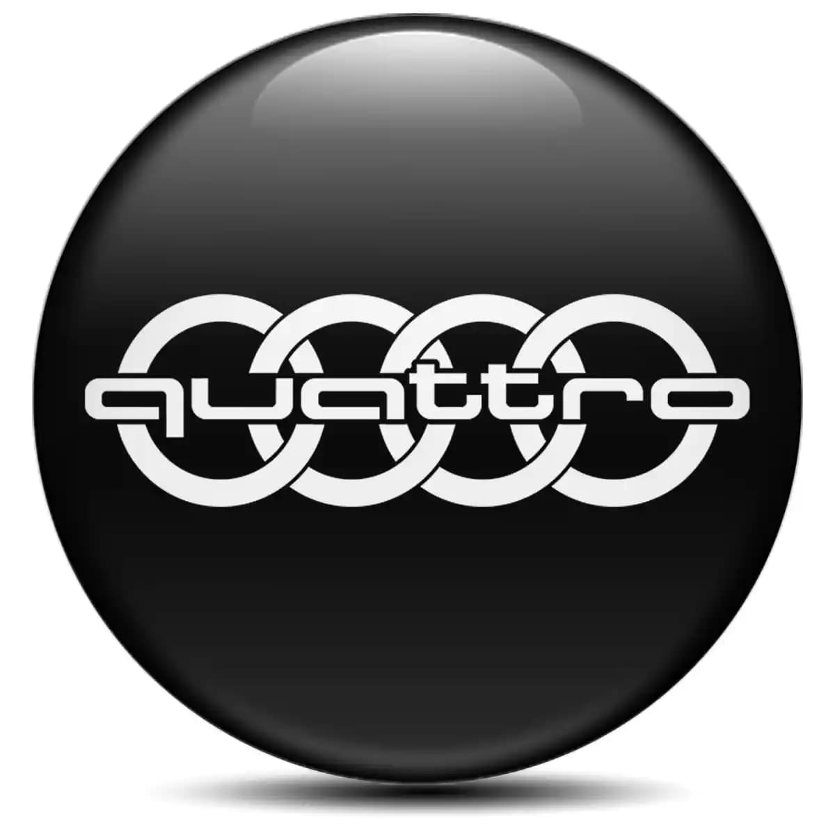 Audi Quattro Epoxy Sticker Stylish Design