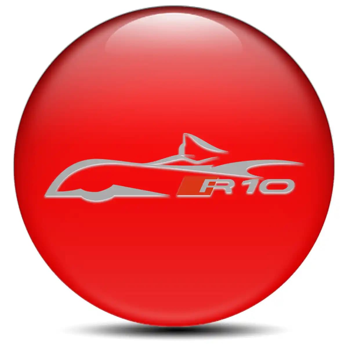Audi R10 Domed Emblem Stylish Design