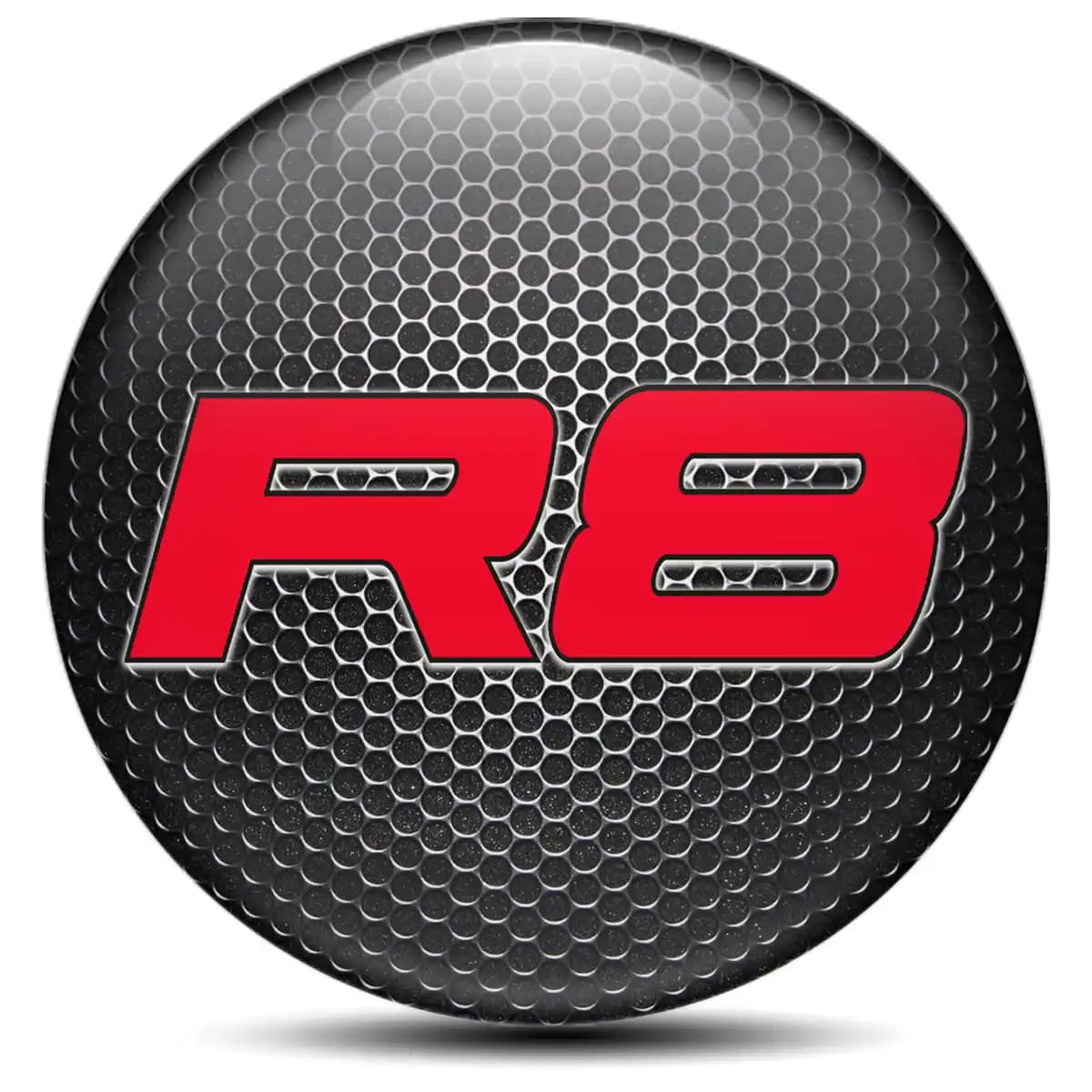 Audi R8 Domed Sticker Self-Adhesive Stylish Design