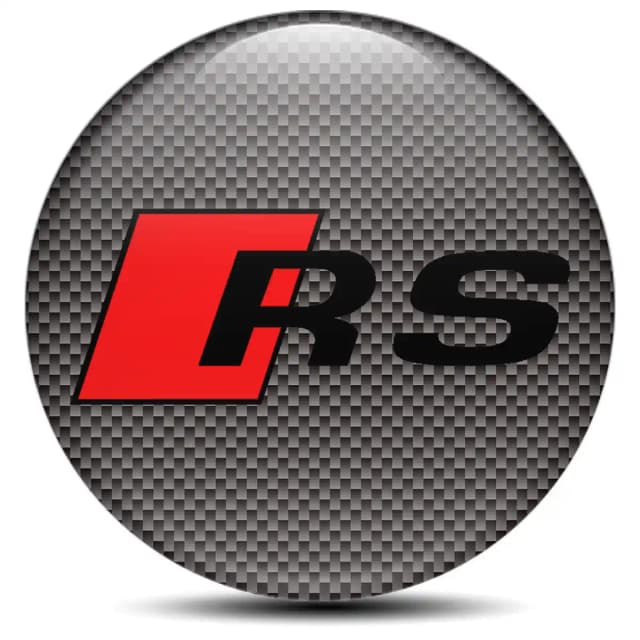 Audi RS Emblem Center Hup Cap Stylish Design