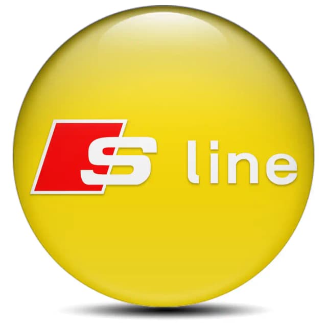Audi S Line Domed Emblem High Quality
