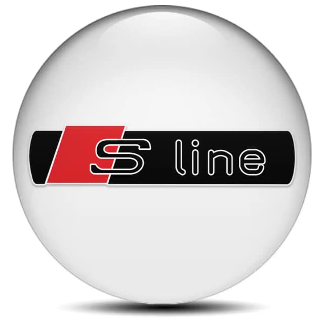 Audi S Line Domed Emblem Self-Adhesive Stylish Design